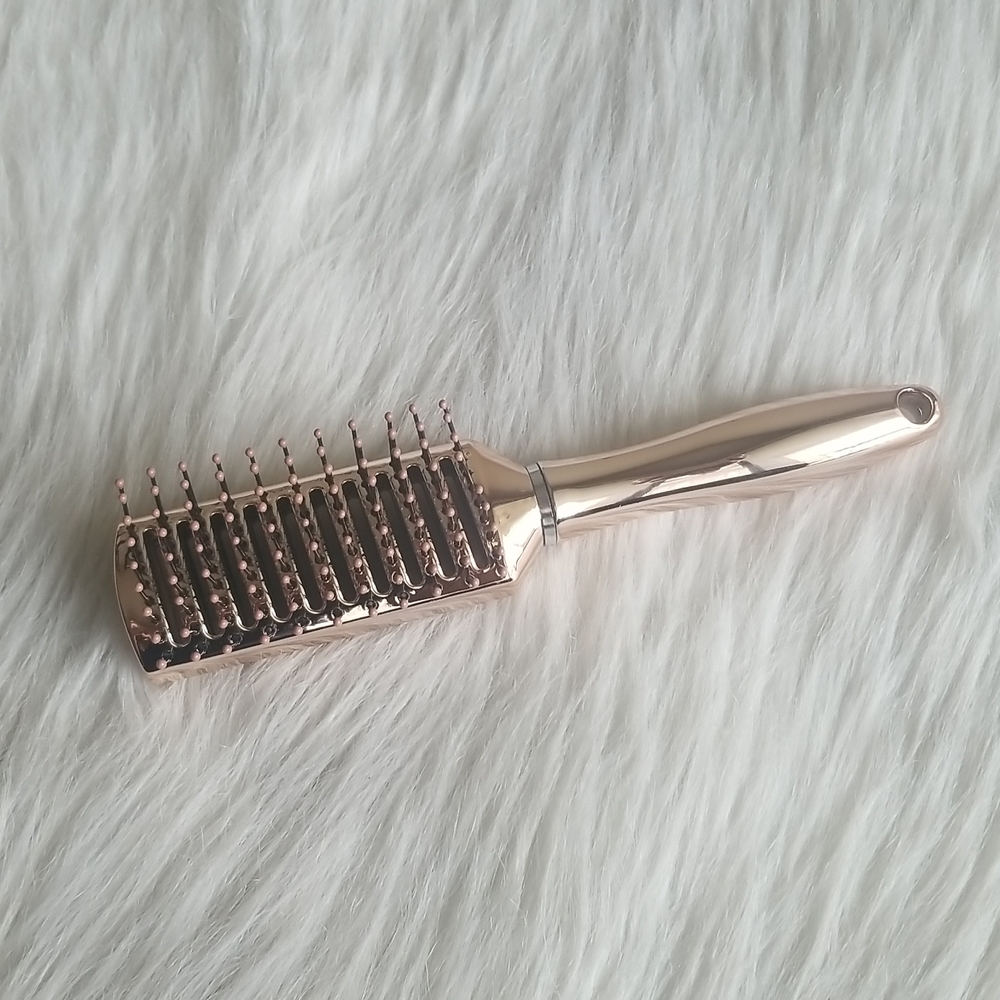 Luxe Chrome Rose Gold Mirrored Comb